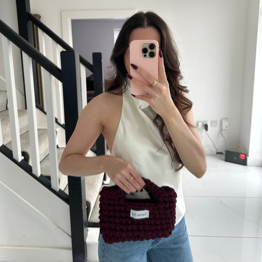 Amalfi Hand Bag - Garnet